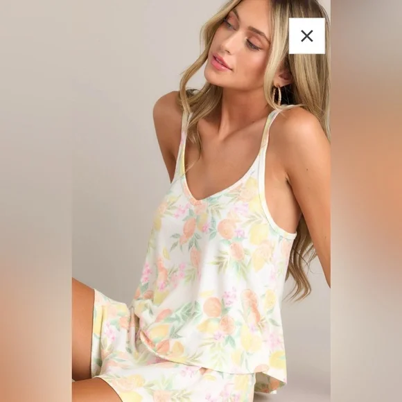 Z Supply In The Swing White Citrus Strappy Tank Top NWT - Picture 2 of 16